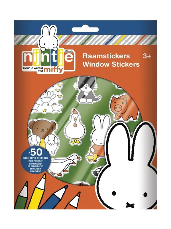 Bambolino Toys Miffy Window Stickers