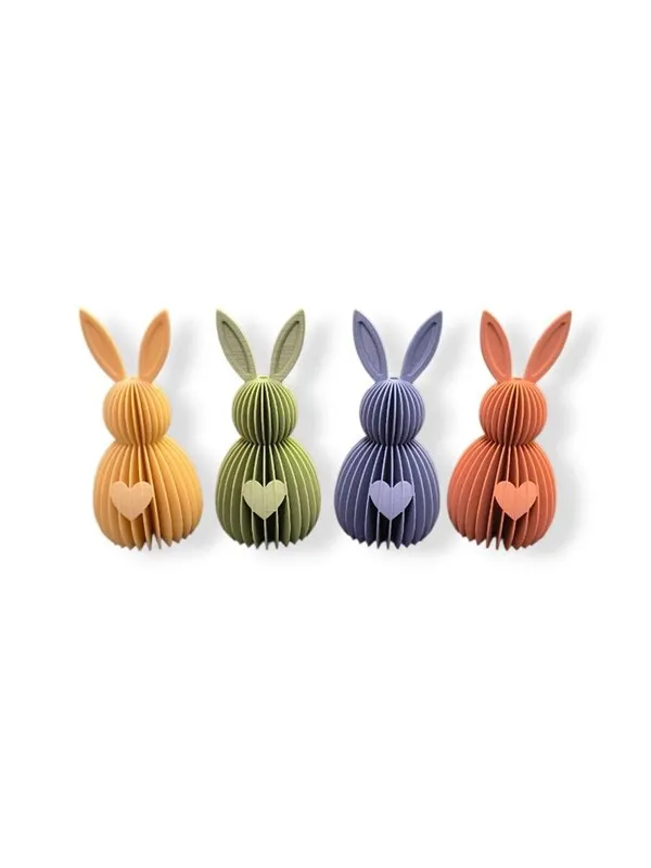 Simiu LUNARI - Easter bunnies in mixed colors - 4pcs - 10 cm