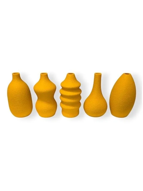 Simiu MINI VASES - 8 cm - 5 pcs - Mustard Yellow