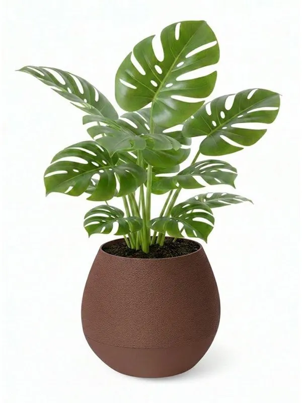 Simiu KAPKA - Flower Pot Shelter With Self-Watering System - Mocha - Ø:11.5