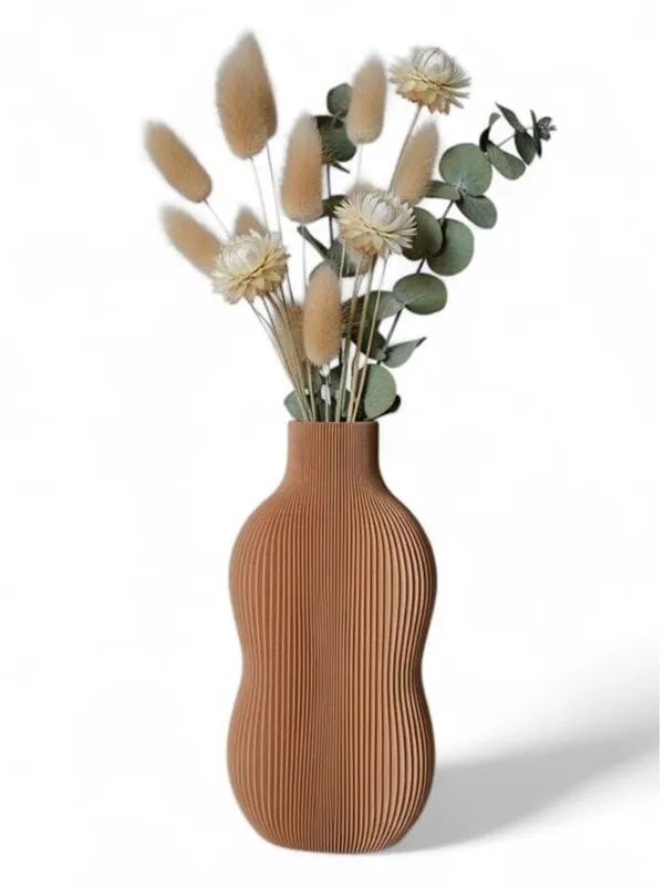 Simiu BABBIA - Vase - 21cm - Caramel