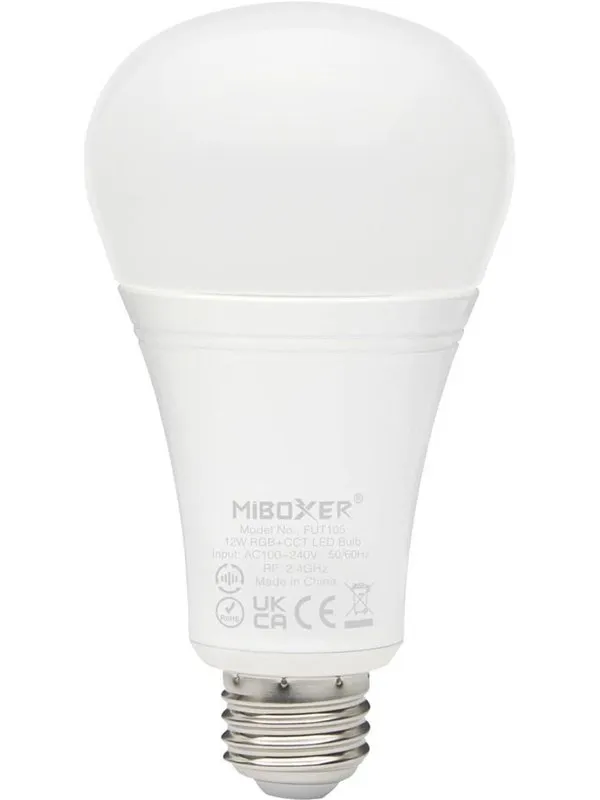 Miboxer LED Pære E27 - 12W - RGB-CCT - WiFi