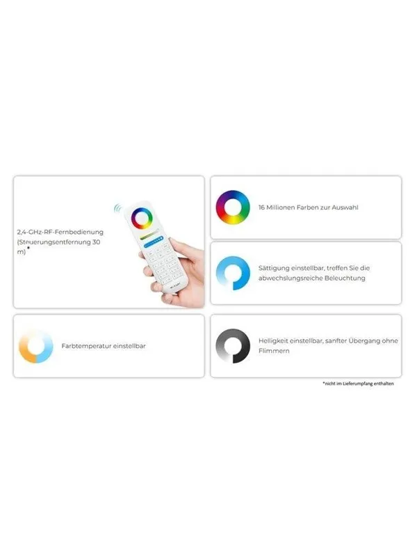 Miboxer LED Pære MR16 - 6W - RGB-CCT - IP20 - 12V
