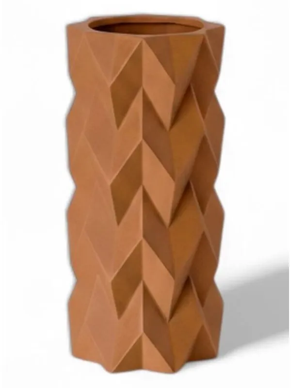 Simiu TESSURA - Vase - 17cm - Caramel