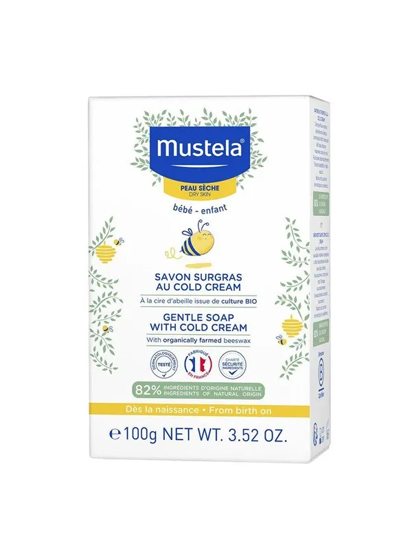 Mustela Natural Beeswax Gentle Cleansing Soap Bar - 100 g