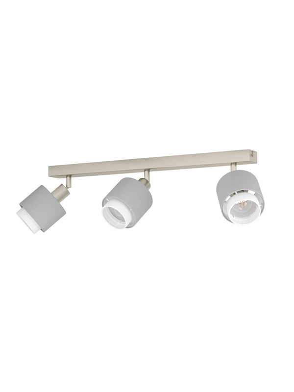 EGLO BELLIZZI SPOTSPOR L430 3XE14 BS/GRÅ/HVIT