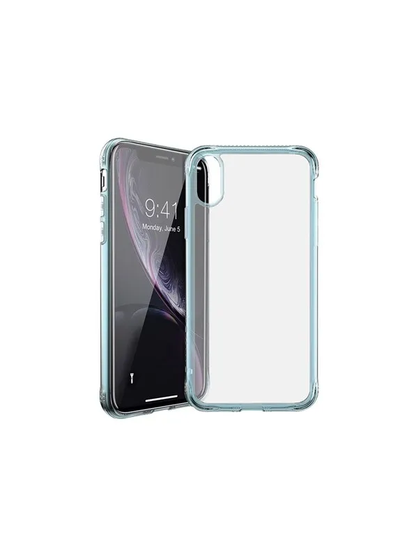 ITSKINS NANO ICE cover for iPhone XR®. Light blue and transparent