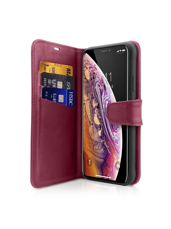 ITSKINS  BOOK cover for iPhone XS / X®. Red