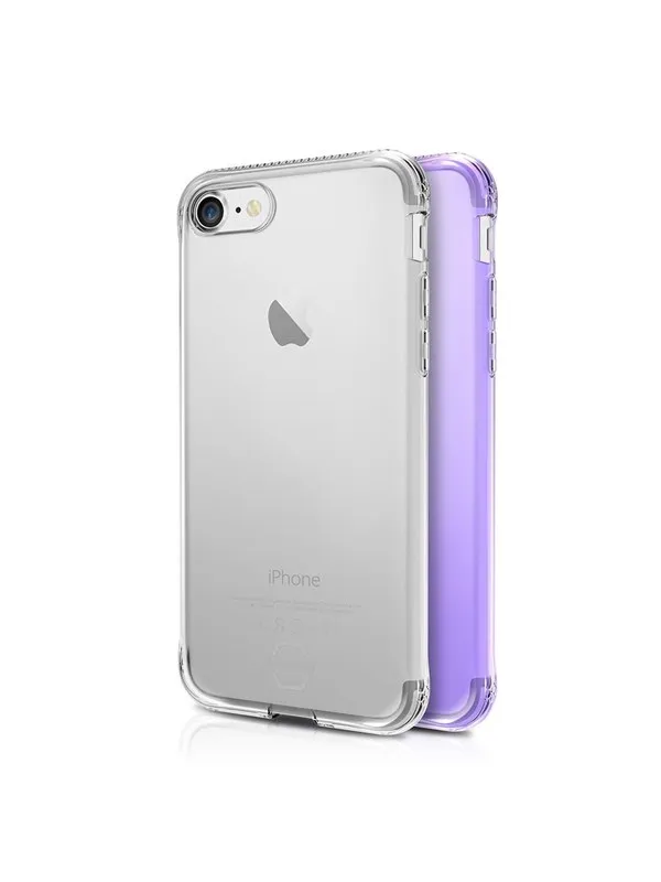 ITSKINS NANO DUO cover for iPhone 8 Plus / 7 Plus / 6s Plus / 6 Plus®. Light purple and transparent