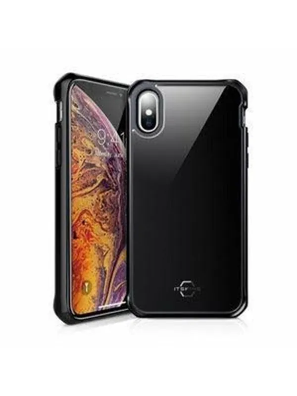 ITSKINS HYBRID GLASS cover for iPhone XS Max®. Black