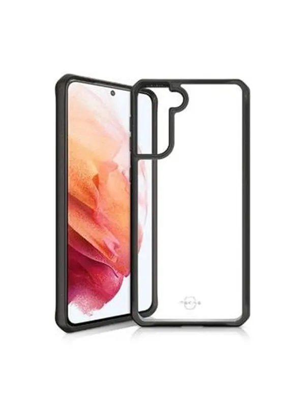 ITSKINS  FERONIABIO PURE Cover for Samsung Galaxy S21 4G / 5G®. Black and transparent