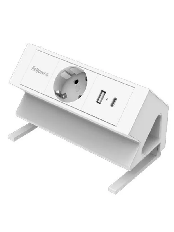 Fellowes Power Desk Type F - White