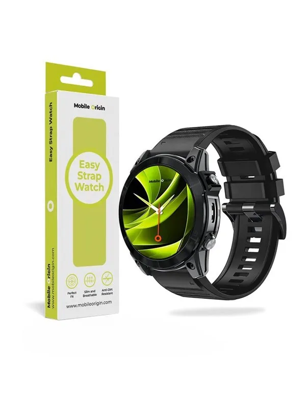 Mobile Origin Easy Strap Silicone Watch 26mm Black