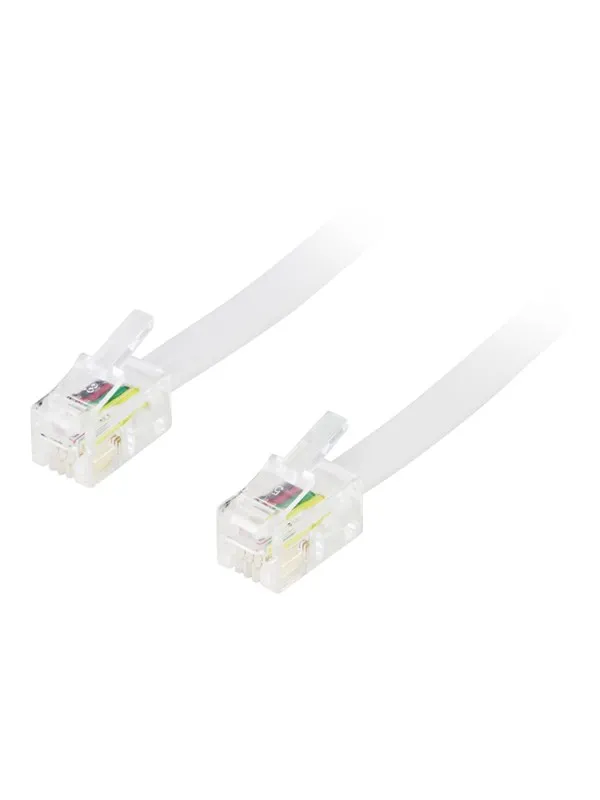 Deltaco DEL-154D - network cable - 1.5 m - white - Hvit - 1meter