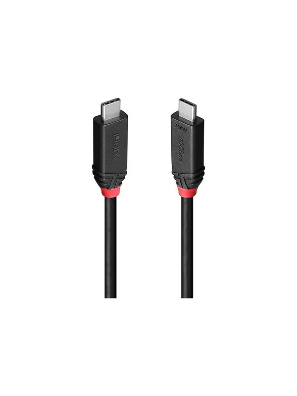 Lindy Black Line - USB-C cable - 24 pin USB-C to 24 pin USB-C - 1 m