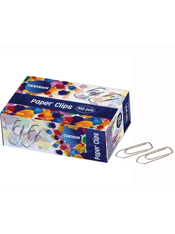 CENTRUM Clips 28mm metal 100 pcs. blank.