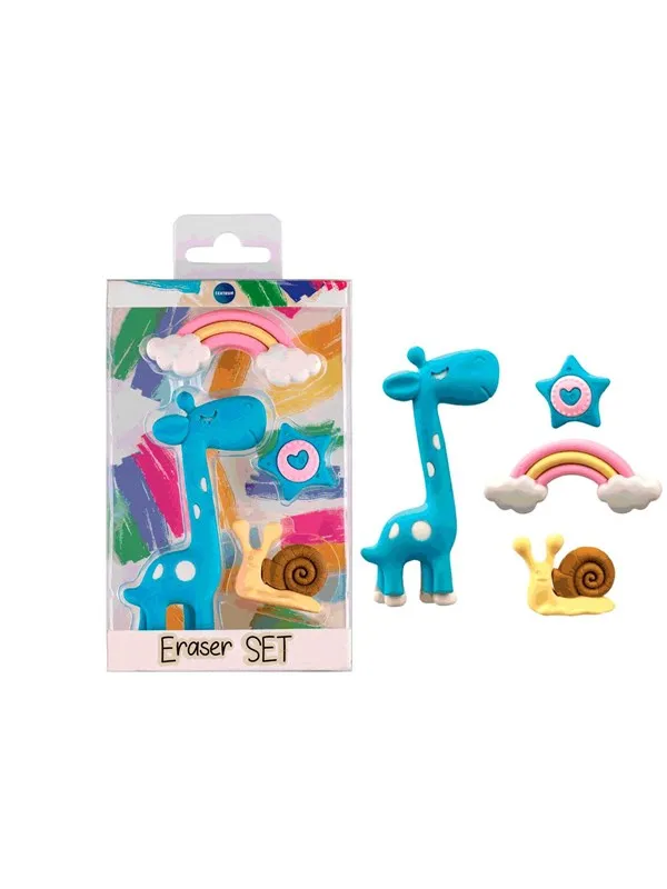 CENTRUM Eraser set GIRAF 4 pieces in box
