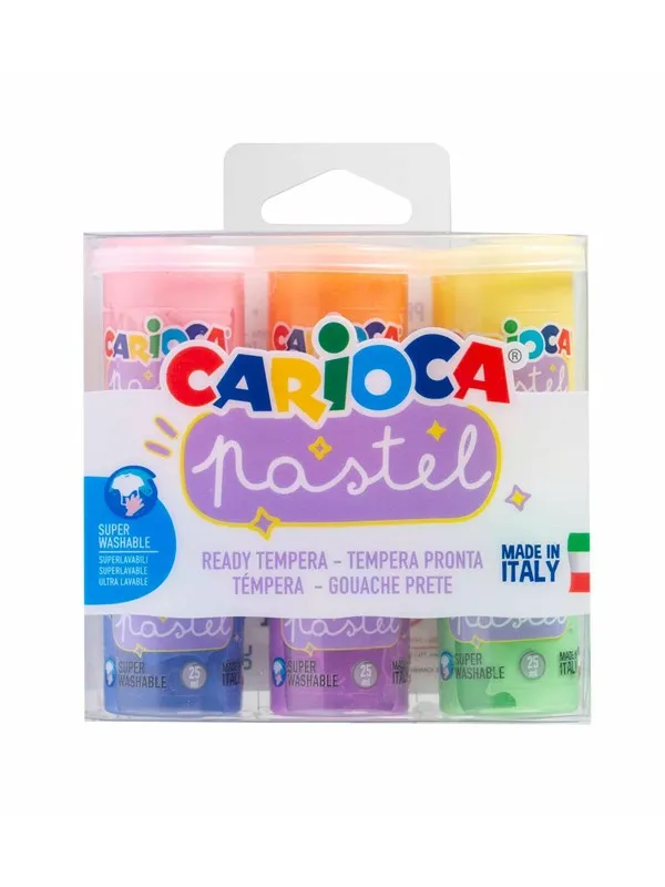 Carioca PASTEL Tempera 25ml 6 pcs.