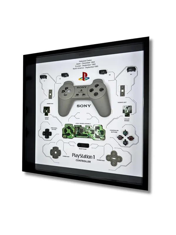 GRC - Retro Art Sony PS1 Controller SCPH-1080/SCPH-1 Display - Bilde