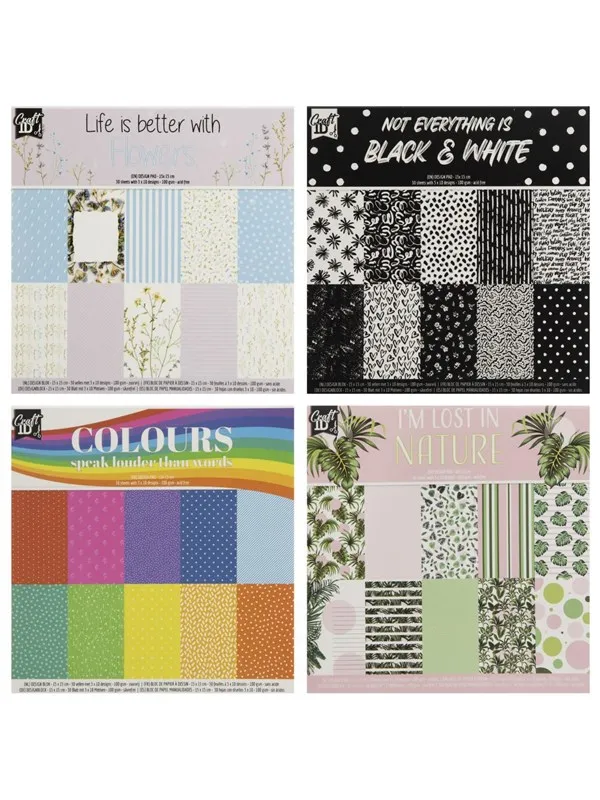 Creative Craft Group Block Design 15*15cm. 30 sheets 100g.