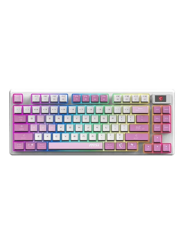 MSI FORGE GK600 - Gamingtastatur - Engelsk (USA) - Hvit
