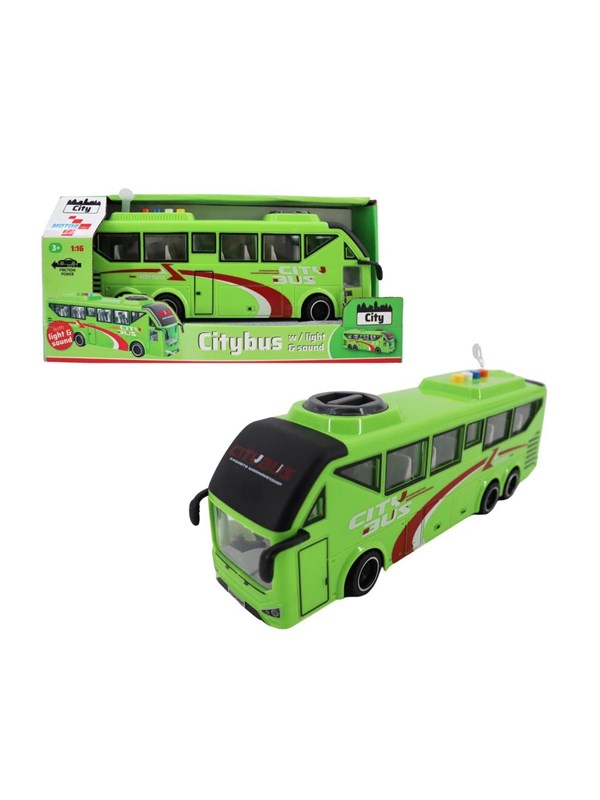 Impulse Toys City Bus w/light & sounds 1:16