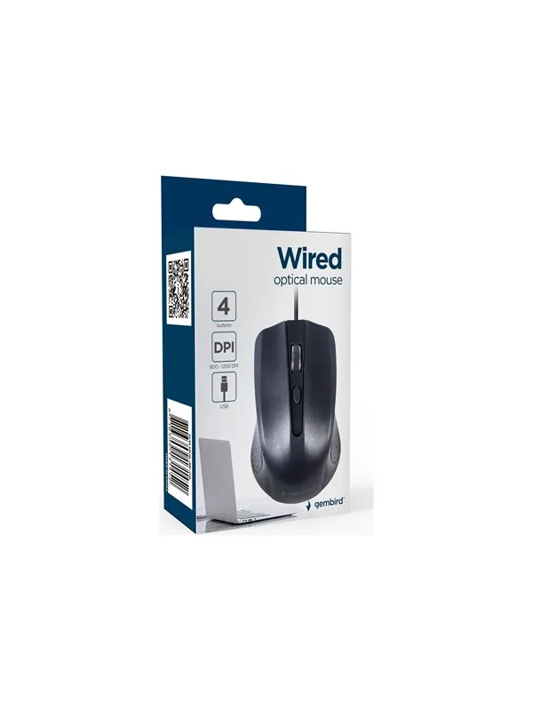 Gembird - mouse - USB - Mus - Optisk - 4 - Svart
