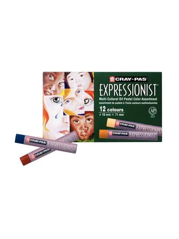 Sakura - Cray-Pas Expressionist Set 12 Oil Pastels Multi-Cultural