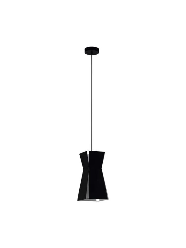 EGLO VALECROSIA PENDEL E27 180X180 SVART/HVIT