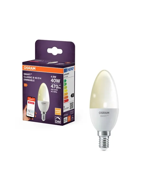 Osram SMART+ candle 470lm 4.9W/827 (40W) frosted E14 Zigbee