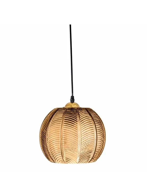 Bloomingville - Adar Glass Pendant Lamp 22x20 cm - Brown