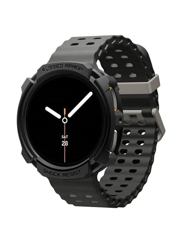Spigen Rugged Armor - matte black - Samsung Galaxy Watch 8 (40mm)