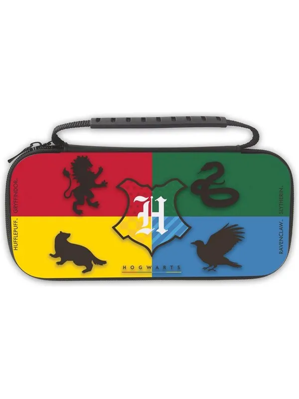 Freaks And Geeks Harry Potter XL size bag for Nintendo Switch and Switch OLED - Multicolor - 4 Houses - Miscellaneous Tilbehør til spillkonsoll - Nintendo Switch