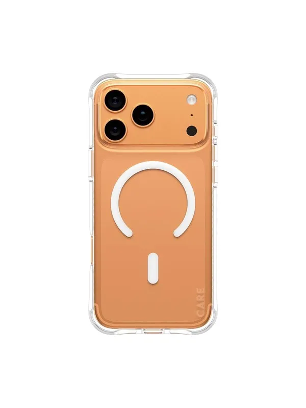 CARE by PanzerGlass Fashionable Case Samba Transparent w. White MagSafe iPhone 17 Pro Max