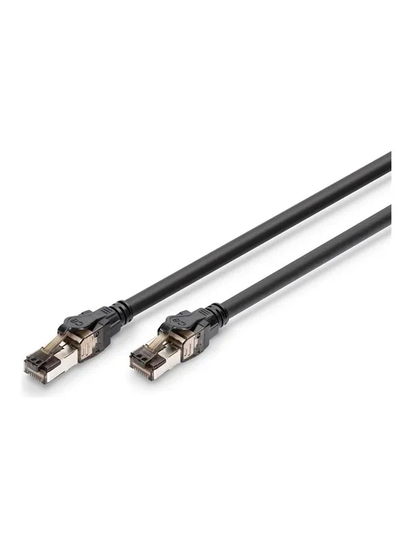 DIGITUS patch cable - 50 cm - black - Svart - 0.5m