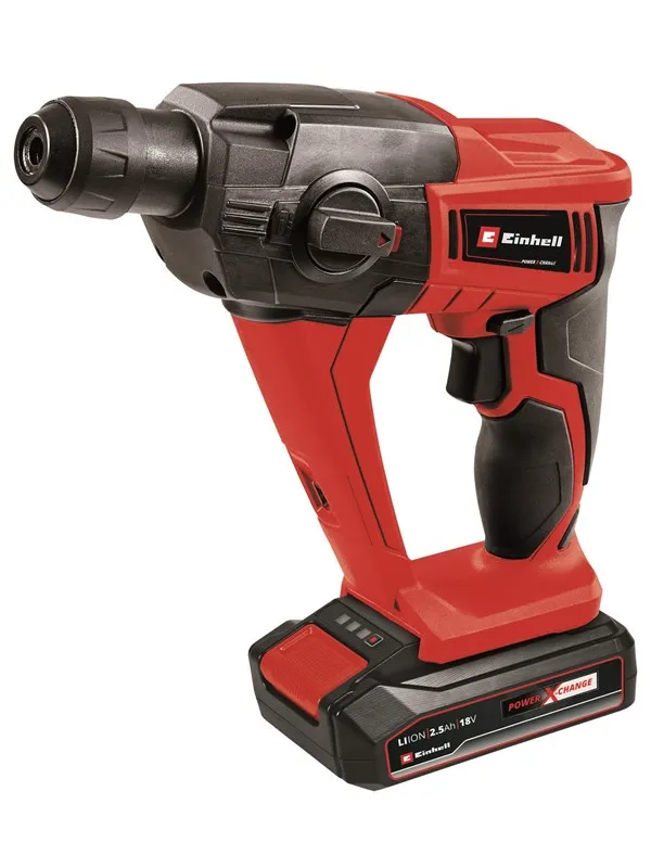 Einhell TE-HD 18 Li batteridrevet borhammer med 3 funksjoner 1x18 V / 2,5 Ah batteri og lader