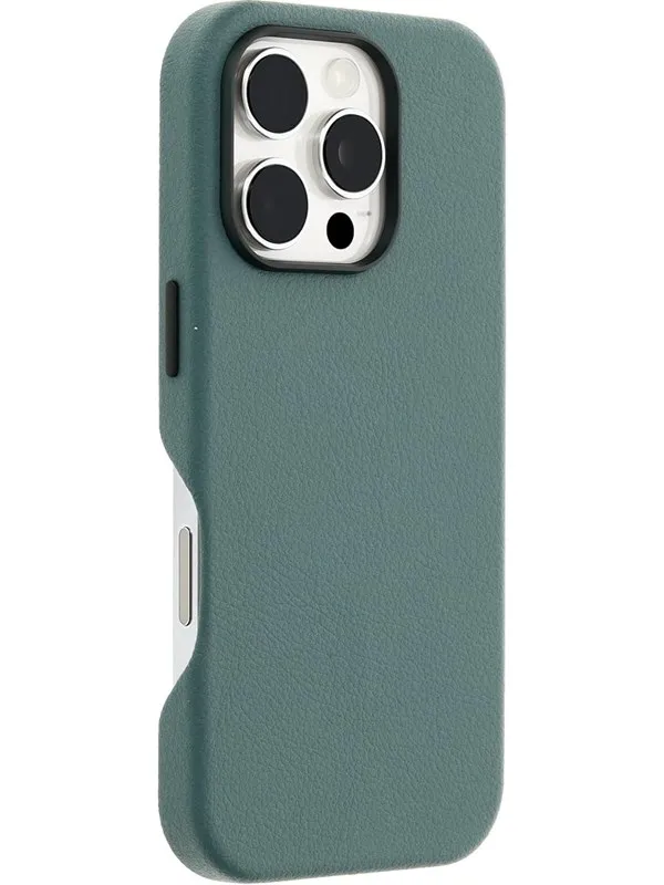 OtterBox Symmetry Cactus Leather Apple iPhone 16 Pro Juniper Sprig - green