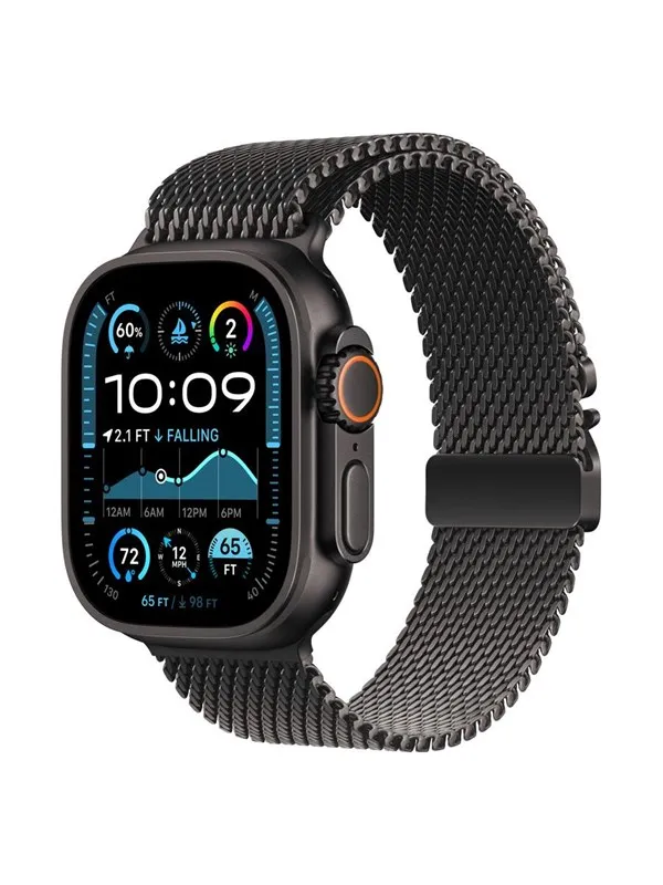 Lippa Apple Watch Stainless Steel incl. Lock 42/44/45/46/49 mm - Black