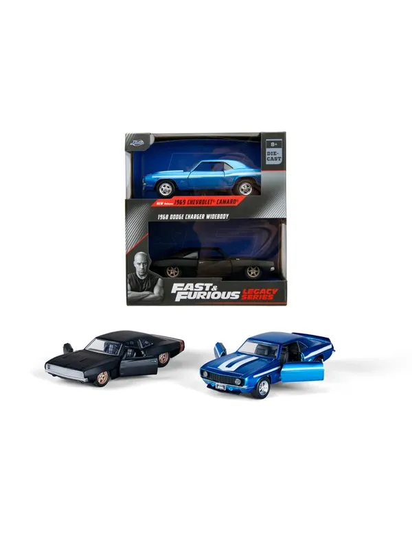 Jada Toys Fast & Furious Dobbeltpakke Dodge Charger & Chevrolet Camaro 1:32