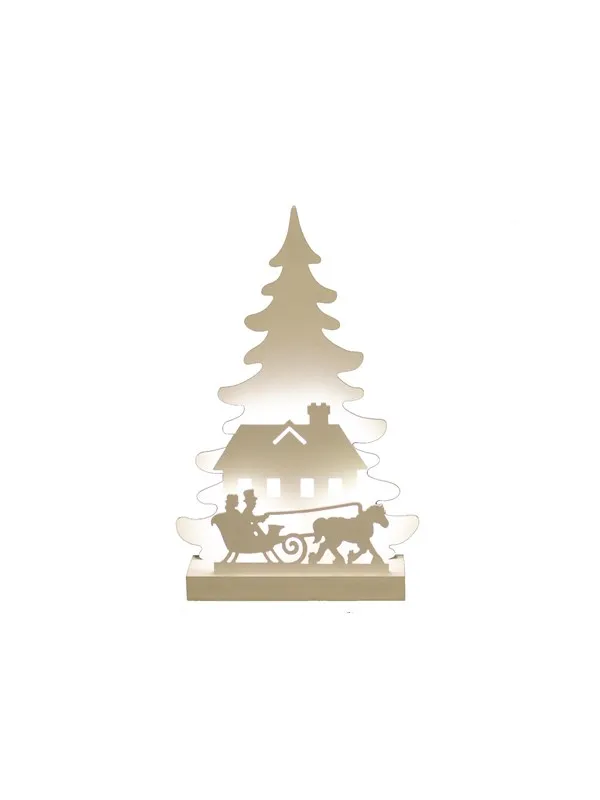 NORDIC WINTER Christmas silhouette 3D LED - Sleigh