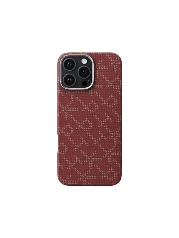 PITAKA Tactile Woven Case PTK Red/Gold - iPhone 16 Pro