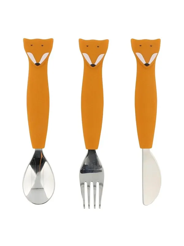 Trixie Baby Silicone Dining Set - Mr. Fox 3st.