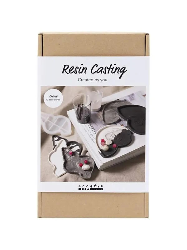 Creativ Company Craft Kit Resin Casting Conch - Black/White