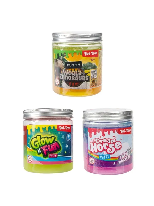 Toi-Toys Glow N Fun Glow in the Dark Putty XL in Pot