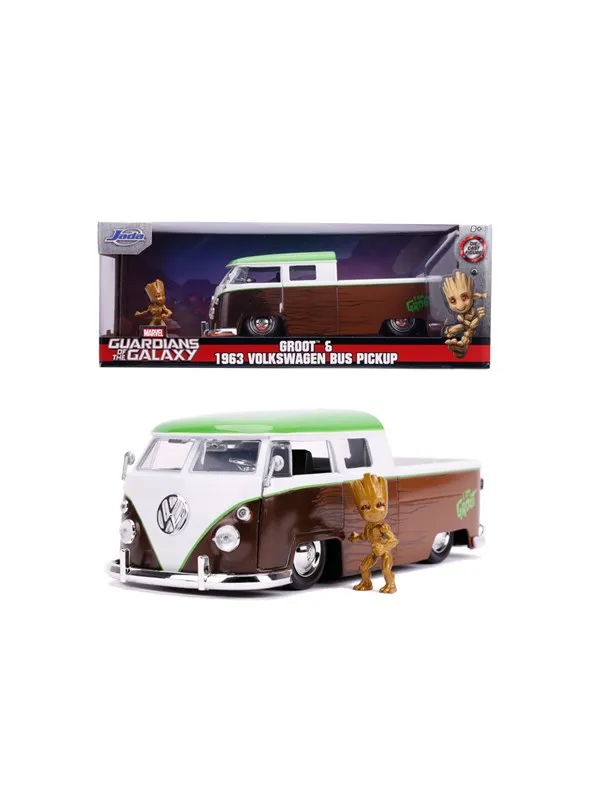 Jada Toys MarvEvi LOVE Groot 1963 Bus Pickup 1:24