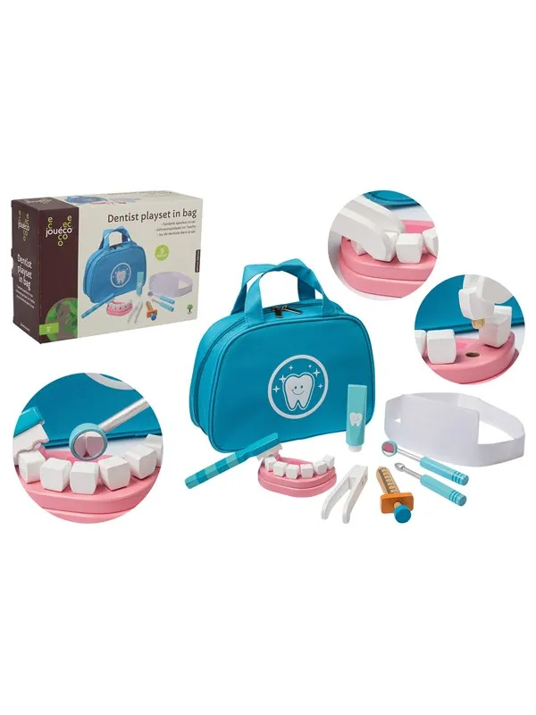 Jouéco Dentist playset in bag