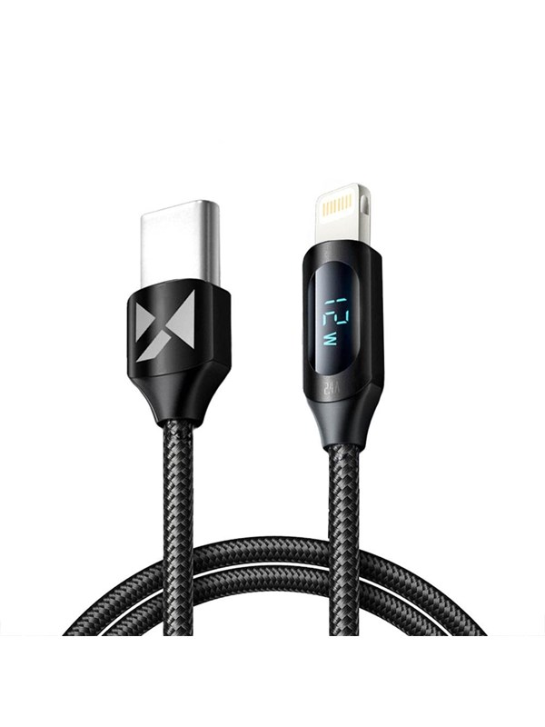 Wozinsky WUCLC1 Lightning - USB-C cable 36W 480Mb/s 1m - black