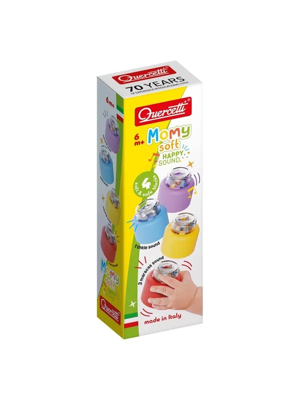 Quercetti Momy Soft - 18 soft building blocks