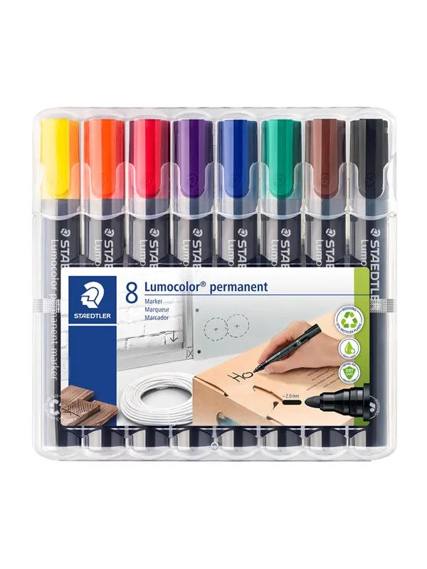 Staedtler Marker Lumocolor permanent 8pcs.box