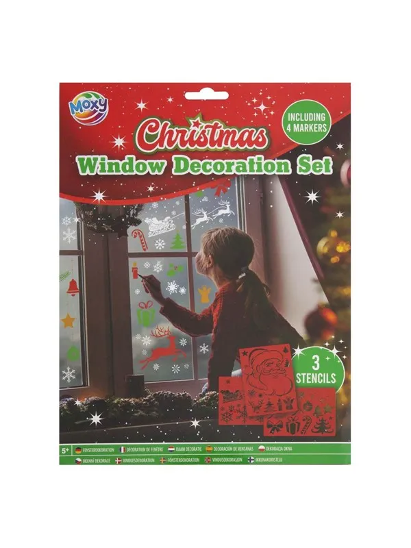 Creative Craft Group Xmas Window Decoration Set